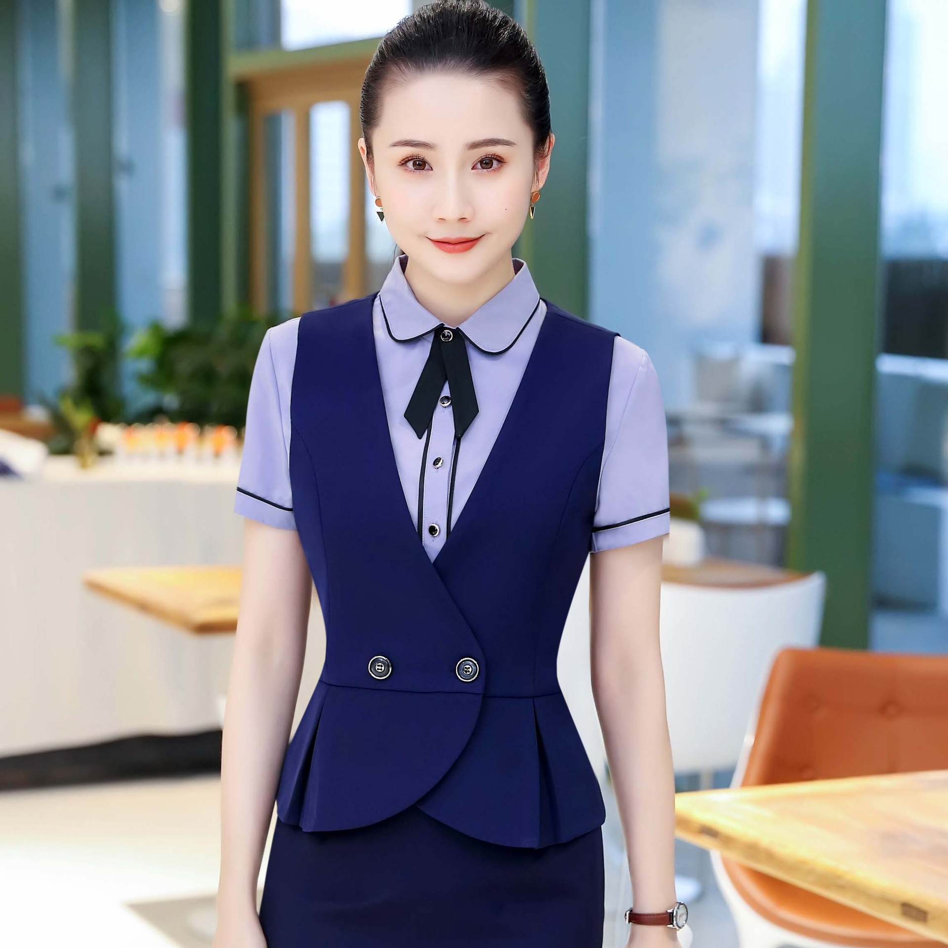 联通短袖工作服