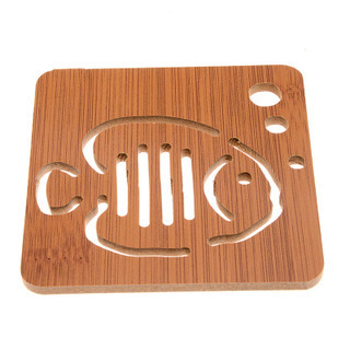 Wooden Cartoon Heat Proof Mat Dining Table Cushion Non-Slip Pot Mat Creative Cute Mat Teacup Mat Bowl Coaster Cup Coaster