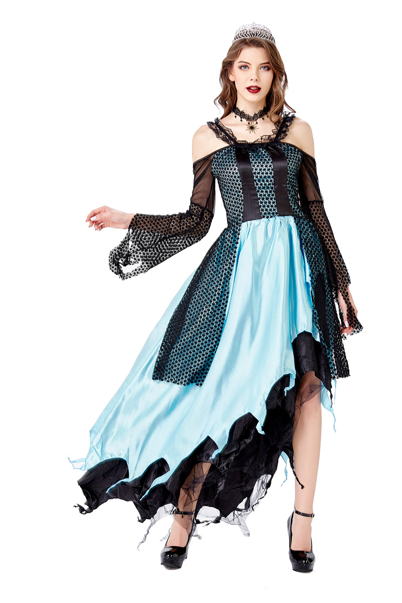 2020新款邪恶女王装扮万圣节cosplay吸血鬼女巫婆长裙扮演服批发