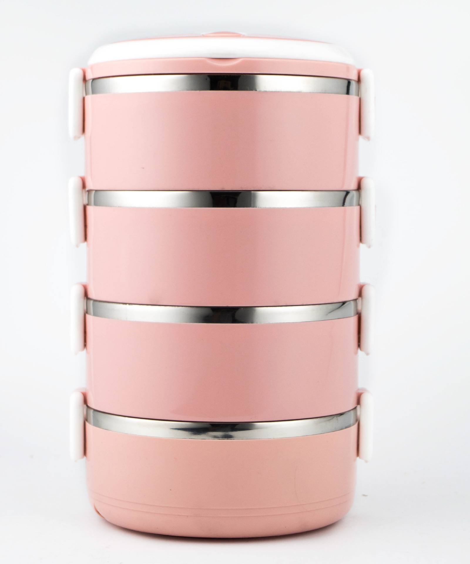 201不锈钢保温饭盒 多层圆形学生密封便当盒 餐盒礼品 可定制logo