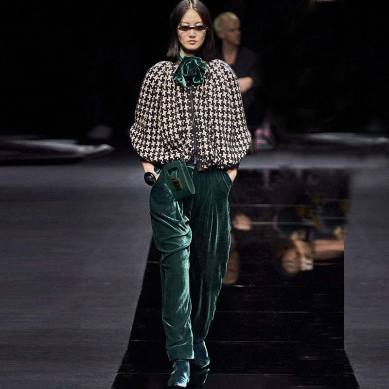 欧洲站毛呢女装新款图片