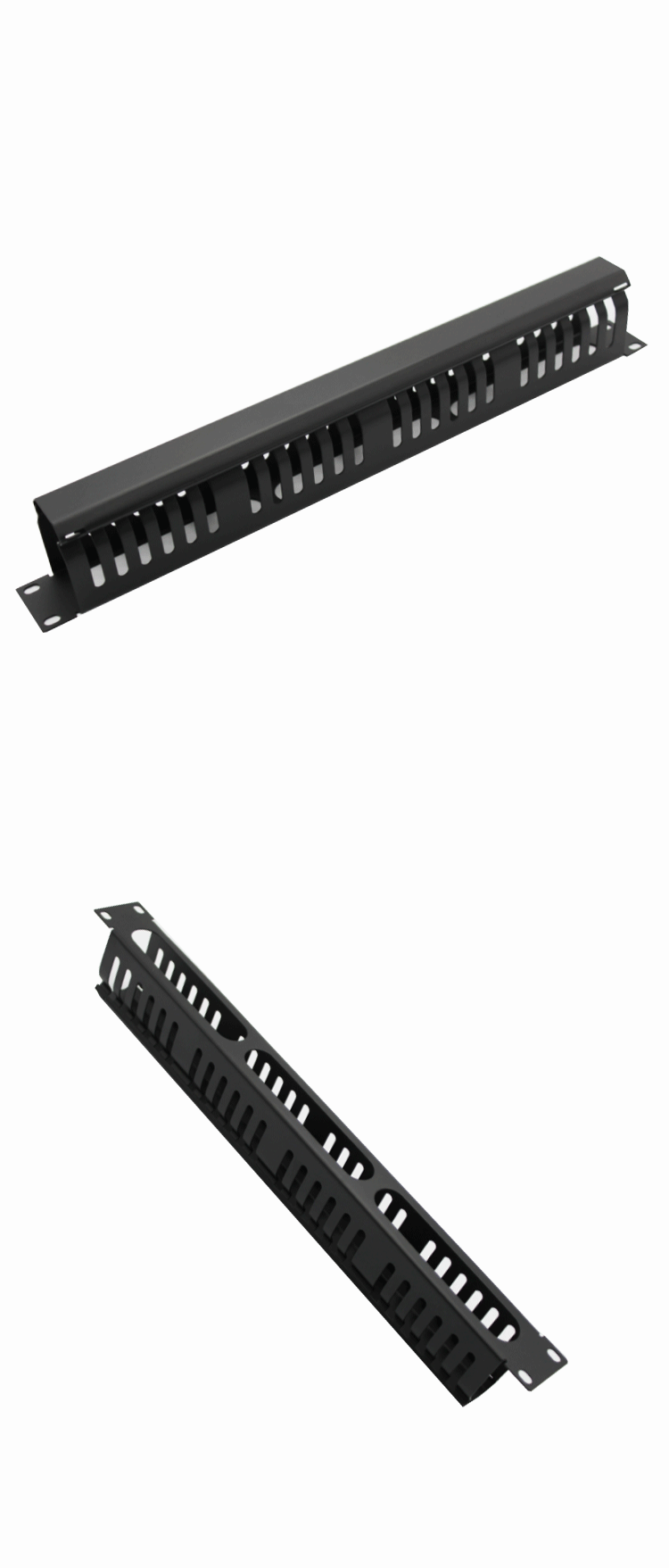 厂家直销加厚24档金属理线架 网络机柜理线器 1u19寸机架式理线架