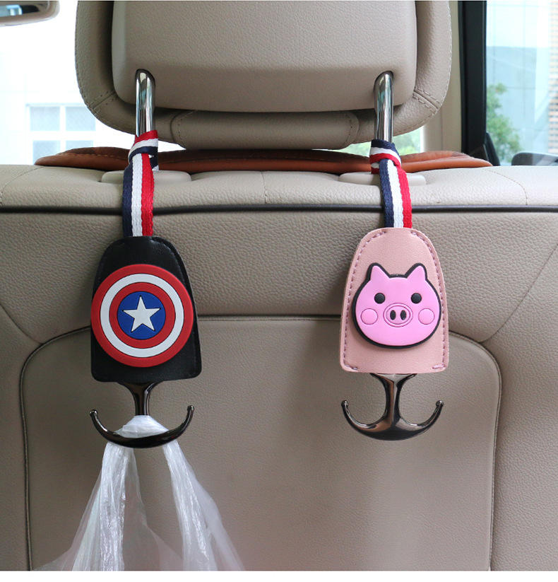 汽车挂钩车载前后座椅背高档可隐藏车上挂勾多功能车内饰实用钩子
