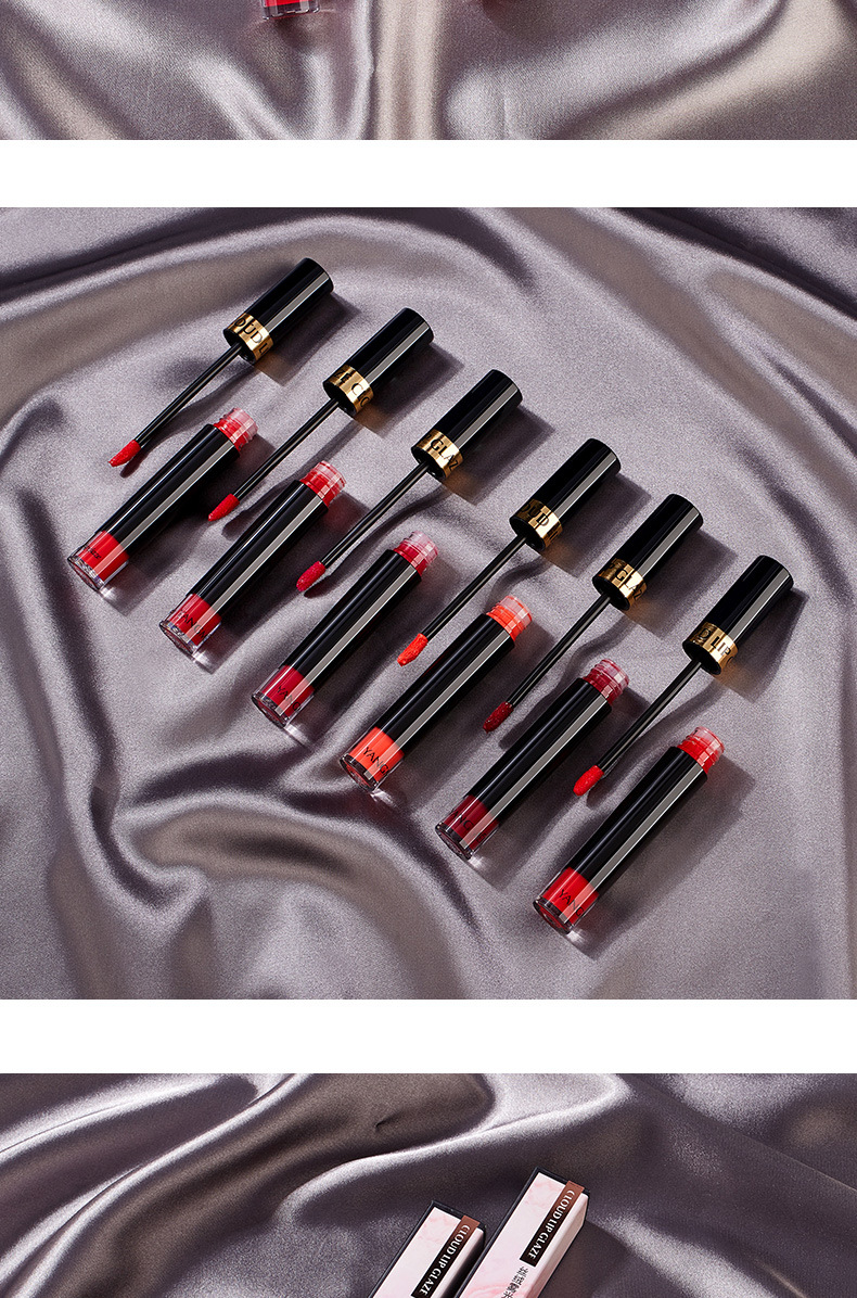 扬美抖音爆款小黑管云朵唇釉口红不易掉色不沾杯口红正品批发口红