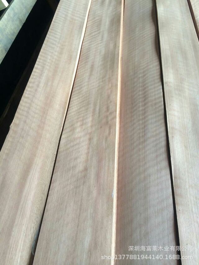 白枫木排骨强影木皮 麦哥利影 天然染色红影木皮 高档金影木皮