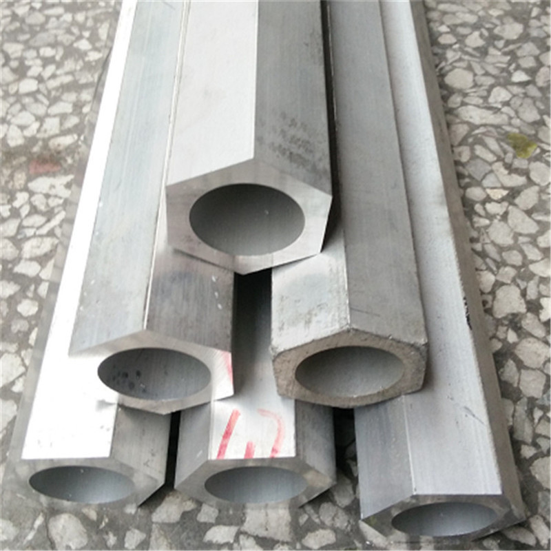 现货6063六角铝管 外六角内圆铝管 6061六角空心铝管 实心铝管