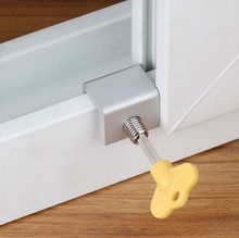 门窗限位器 儿童窗锁扣铝合金塑钢门窗锁 平移纱窗锁扣