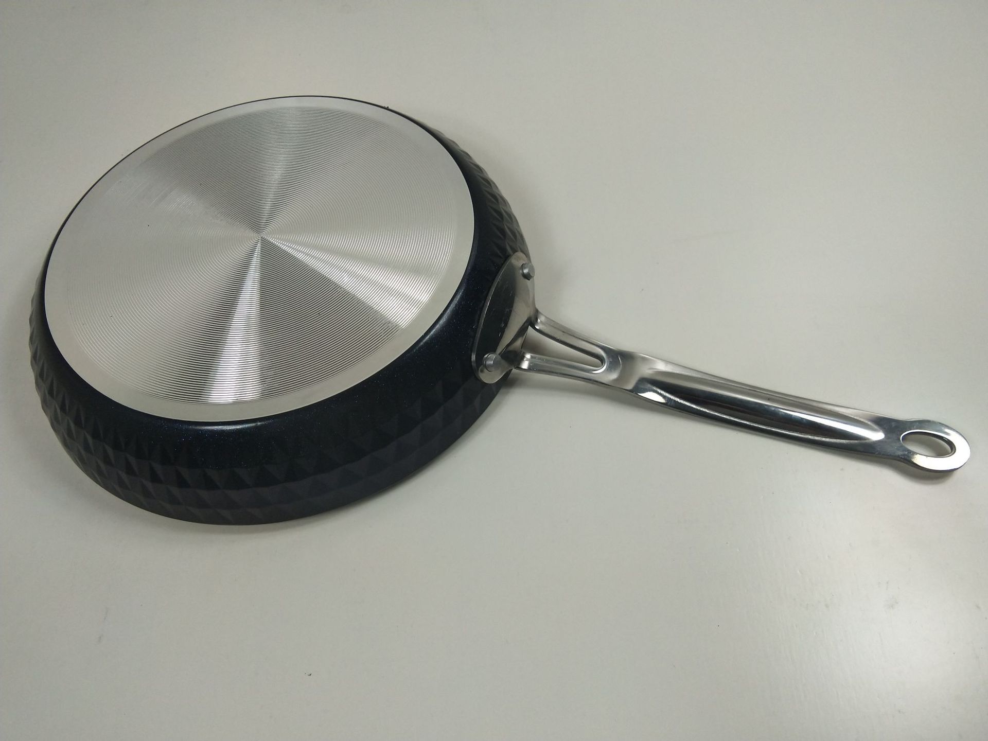 厂家gotham steel铜色麦石锅复底 钻石纹家用平底锅 不粘钢柄锅