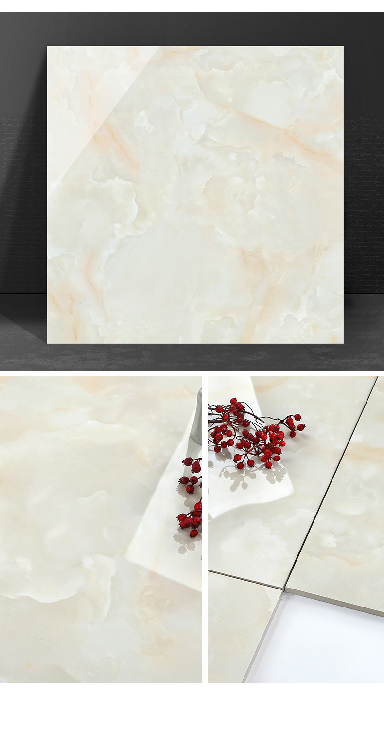 汇心陶 佛山金刚石客厅餐厅瓷砖800x800全抛釉全瓷地砖防污耐磨