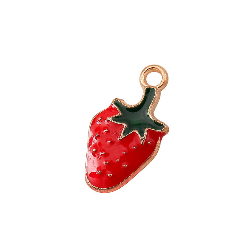 Cartoon Strawberry Pineapple Bracelet Accessories DIY Ornament Accessories Korean Style Little Daisy Pendant Earring Material Pendant