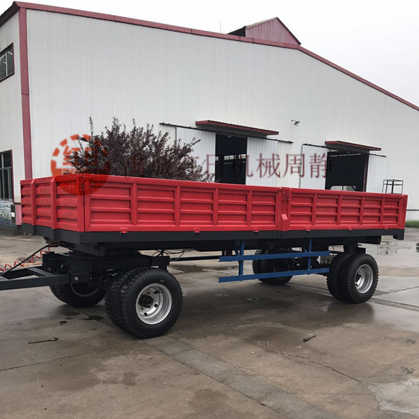 拖拉机悬挂农用自卸拖车8吨双轴四轮农用车斗定制拖车