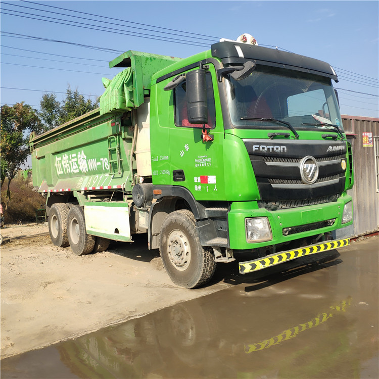 个人出售二手国五欧曼德龙渣土车后八轮卸车泥头车包提档可按揭