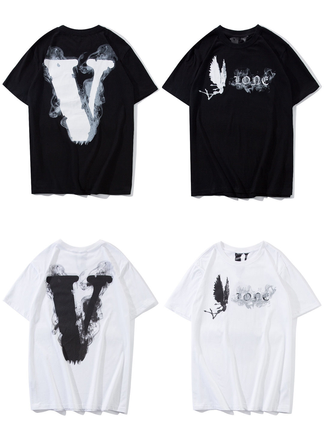 vlone短袖大v中国龙限定藤原浩冠希王一博同款宽松情侣男女t恤潮