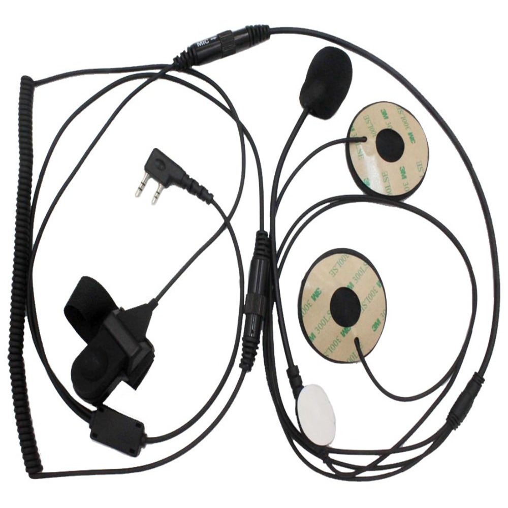 k头对讲机耳机uv5r,uv8d,uv9d摩托车头盔半盔耳机 带咪棒手指ptt