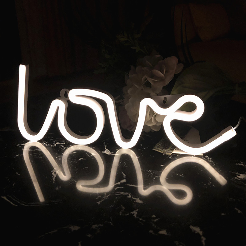 led串灯生日快乐发光字love爱心棉线球彩灯求婚节日创意装饰工厂