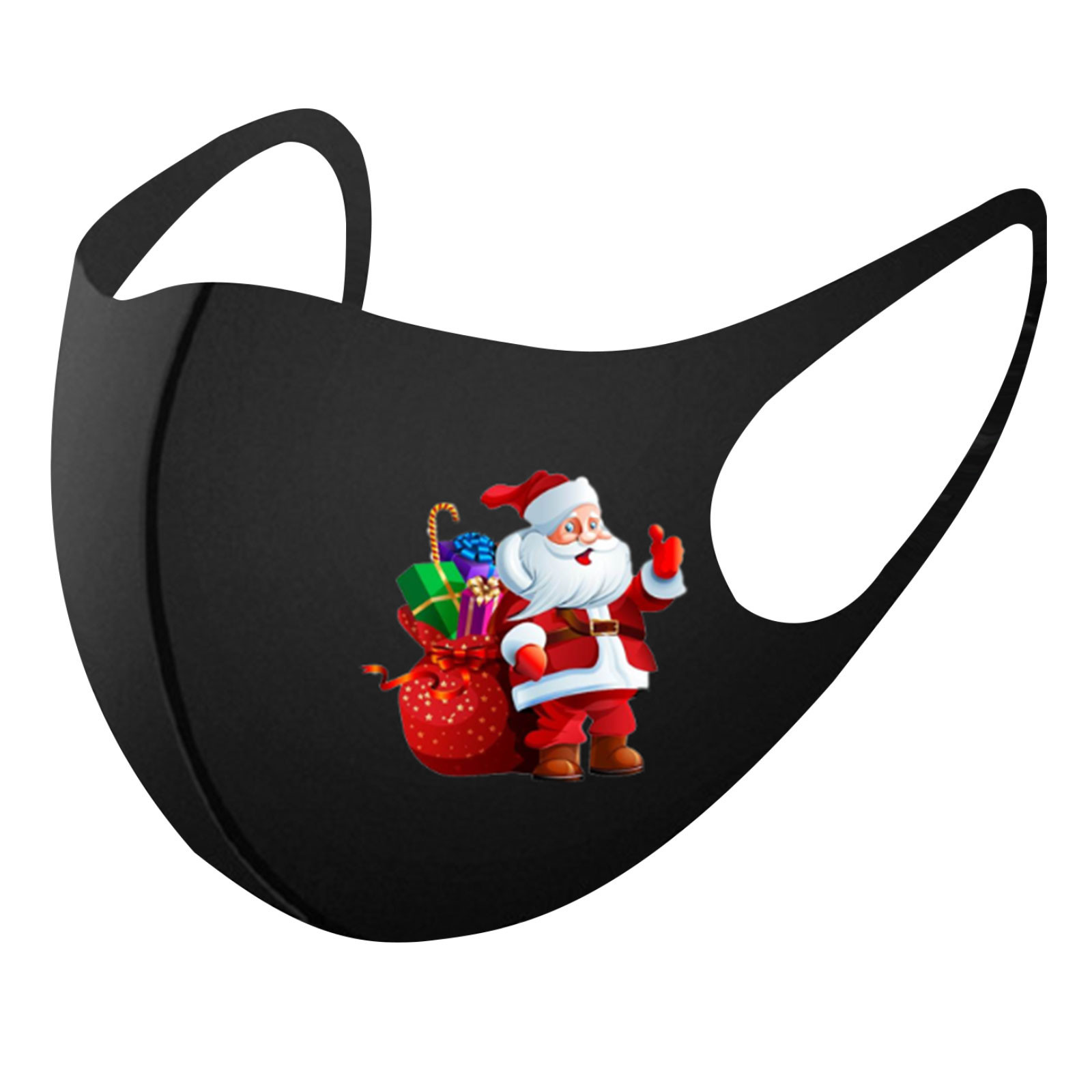 圣诞节口罩网红明星万圣节印花秋冬冰丝棉成人非一次性可水洗防尘