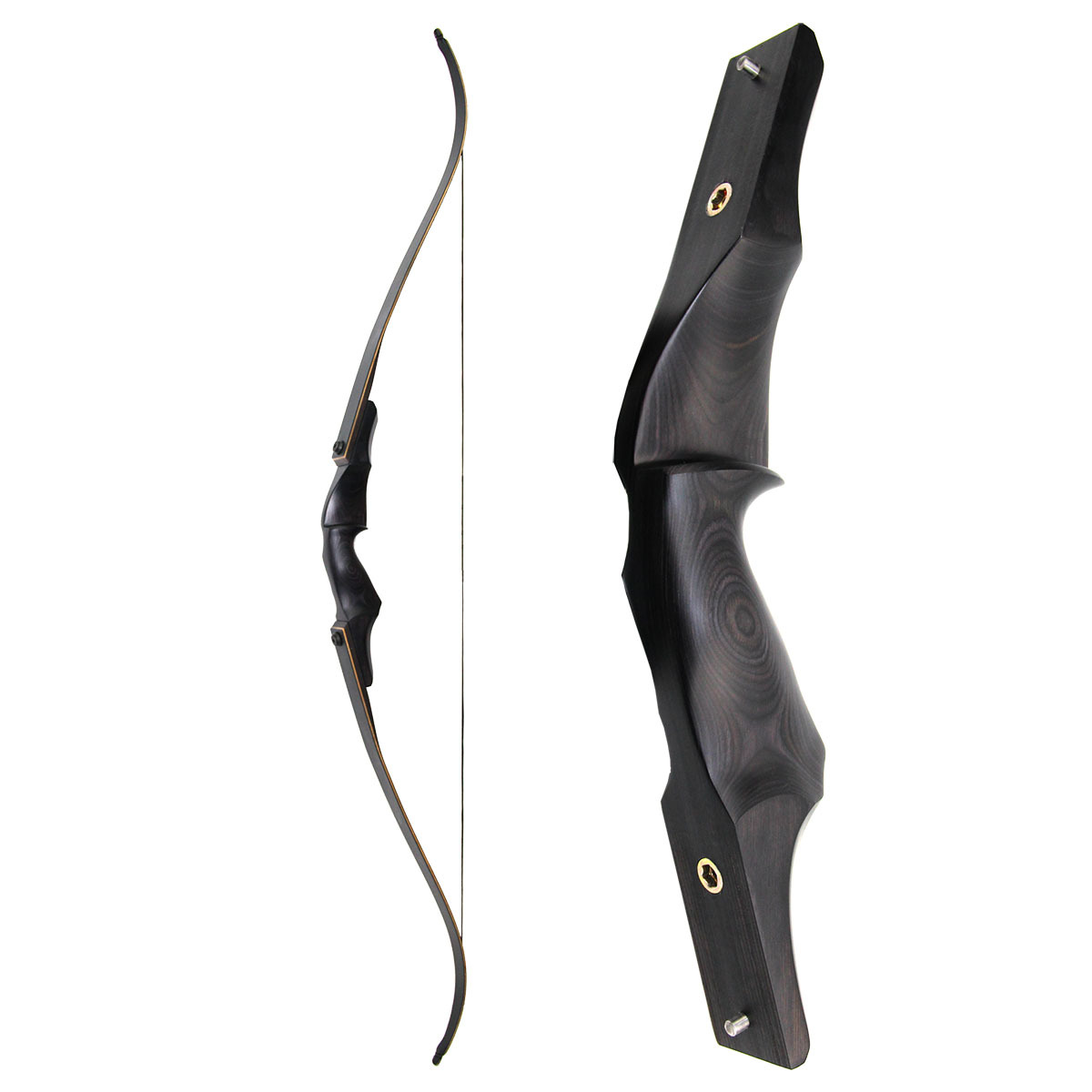 美猎反曲弓黑猎人重生传统户外射击晋级比赛射箭木质分体老黑弓箭