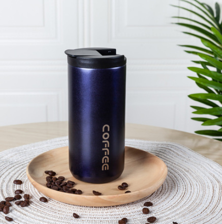 INS Korean Style Stainless Steel Vacuum Cup Vacuum Coffee Cup Portable Mini Gradient Color Student Cup Business Gift