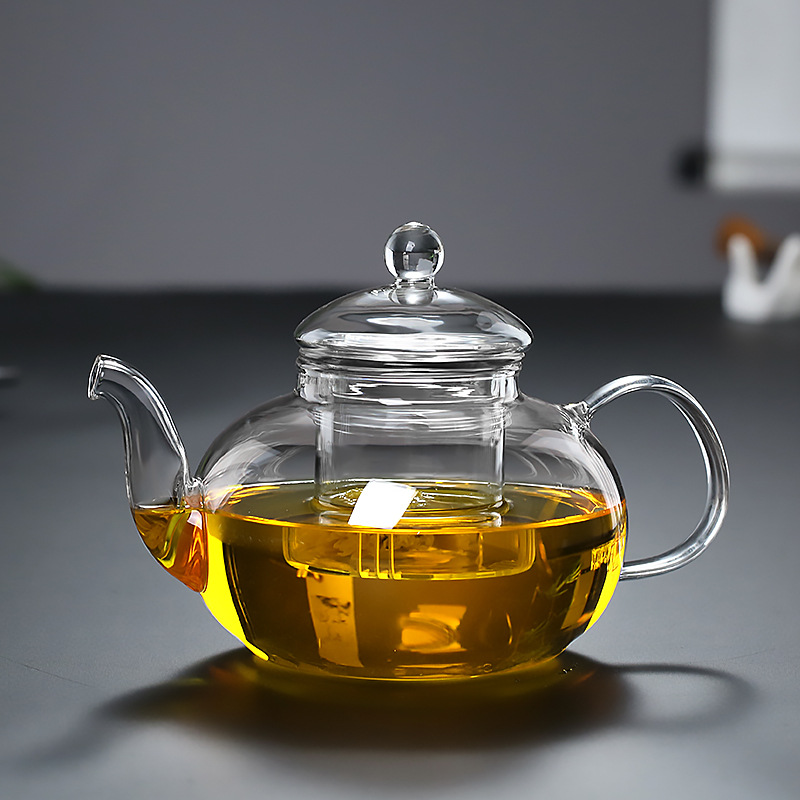 加厚耐热玻璃茶壶高硼硅玻璃材质花茶壶果茶壶玻璃内胆壶茶具批发