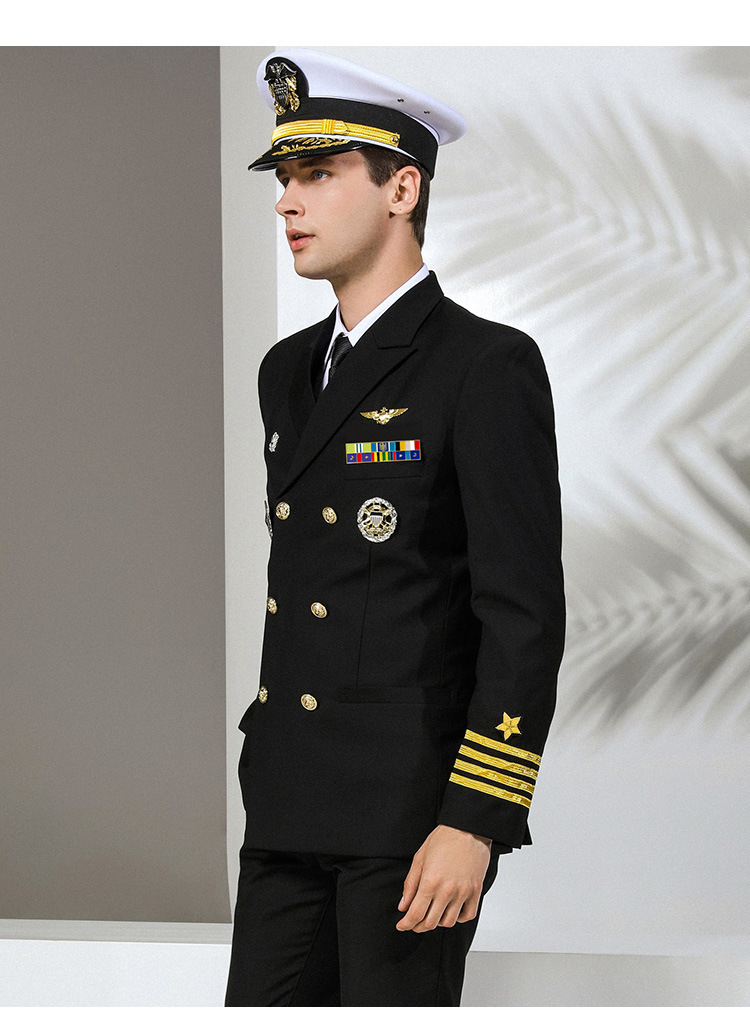 厂家定做美国海员制服礼服游艇船长制服海员晚宴常服演出服外套
