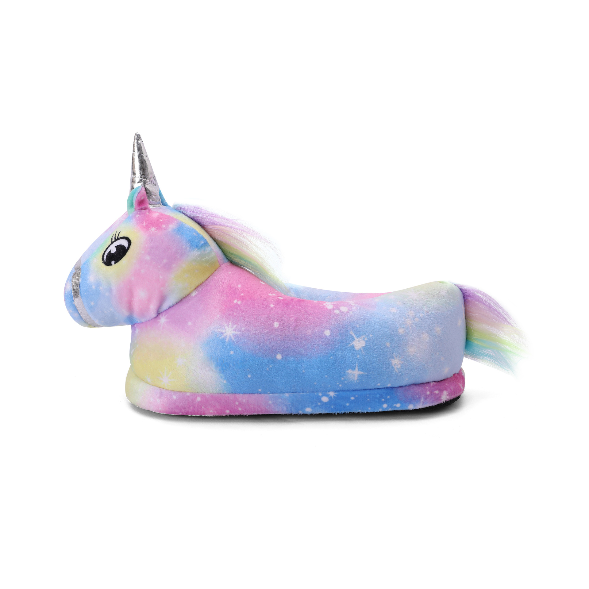 新款动物鞋卡通睡衣彩虹天马配套鞋秋冬季包跟厚棉拖鞋保暖家居鞋