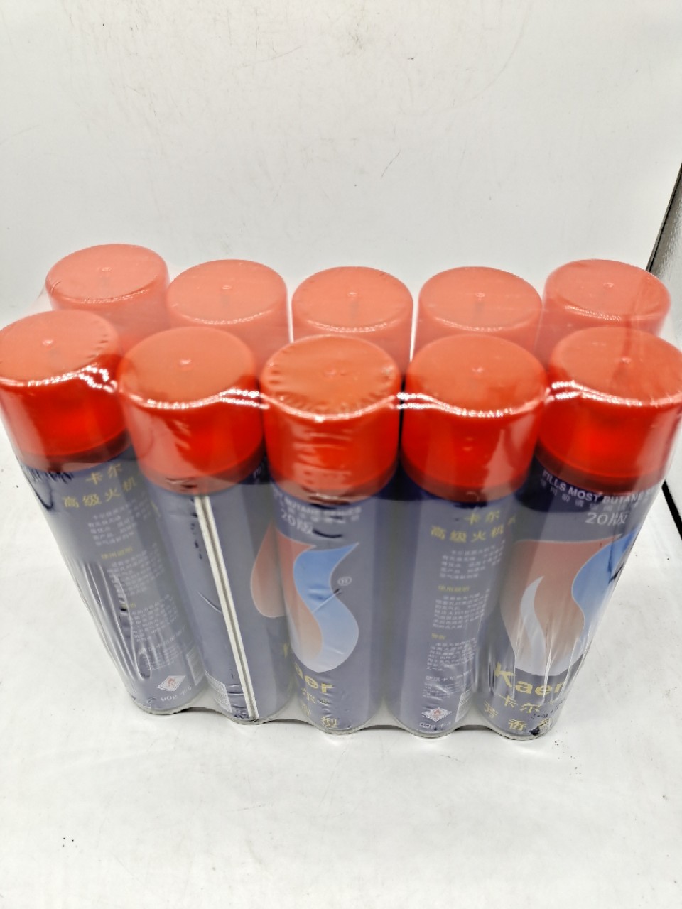 2020版卡尔蓝瓶打火机充气瓶芳香型打火机罐装气体充气瓶90g