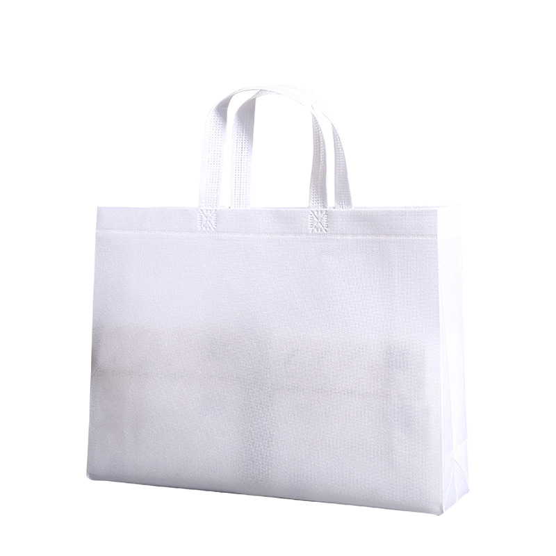 Handbag Customized Customized Eco-friendly Shopping Clothing Ad Bag Customized Logo Spot Film Hot Pressing Non-Woven Bag