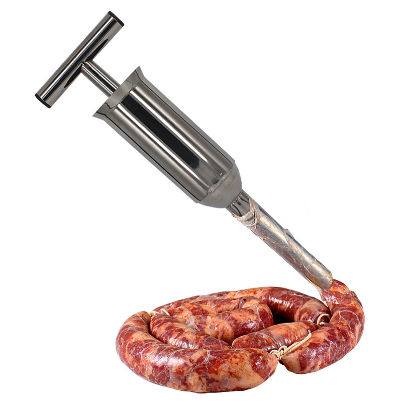 肠衣灌香肠器304不锈钢手动家用小型灌肠机灌腊肠器做香肠工具