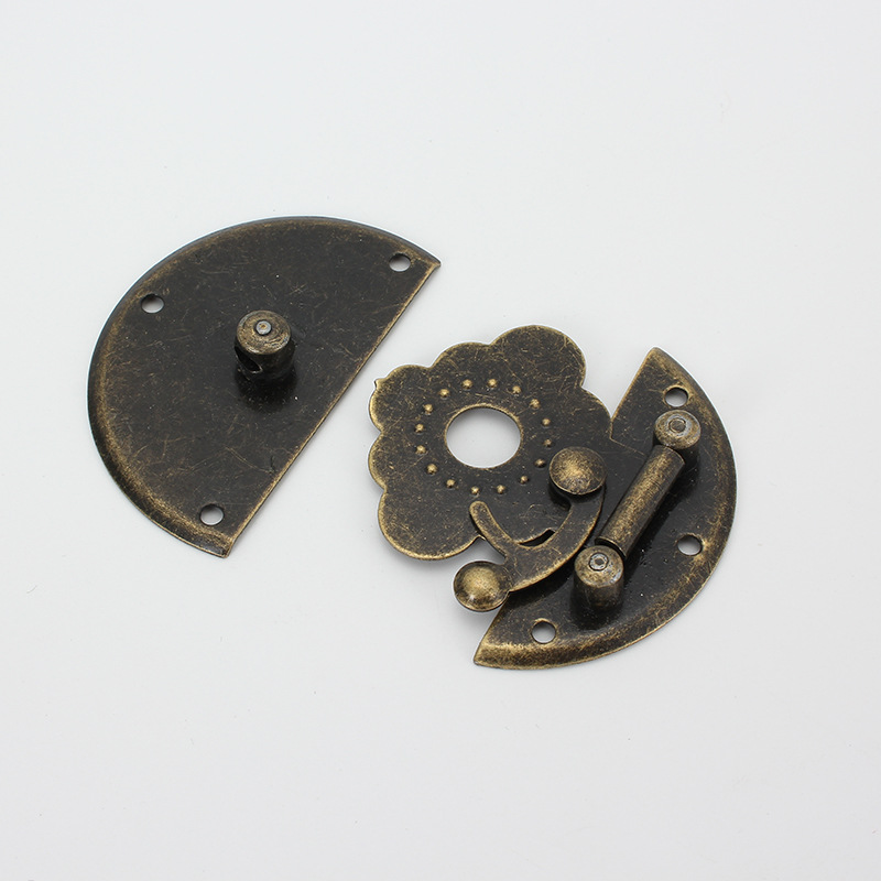 仿古纯铜箱扣箱牌首饰盒铜配件古典复古木箱铜活铜雀台铜配件批发