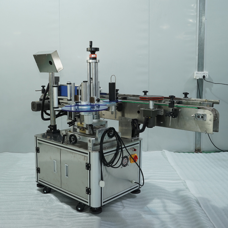 圆瓶贴标机 全自动立式搓滚式酒瓶圆瓶不干胶标签贴标机械 贴标机