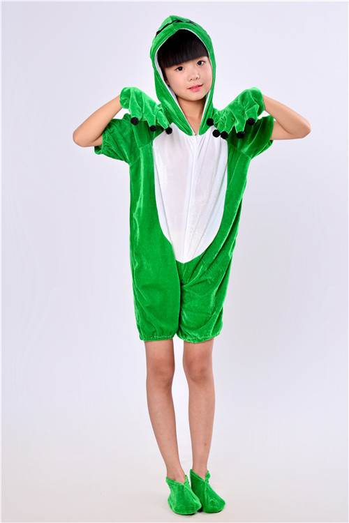 儿童青蛙演出服小青蛙舞蹈服小蝌蚪找妈妈角色扮演服装男女童