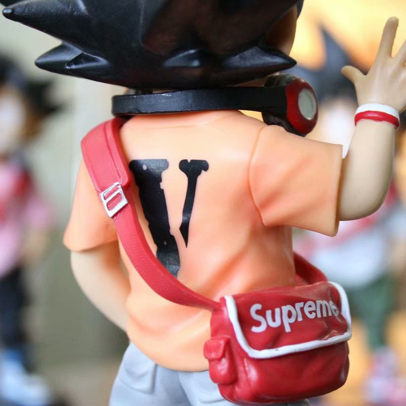 七龙珠 潮牌悟空 卡卡罗特 潮流潮服 街头笑脸 站姿 手办模型摆件