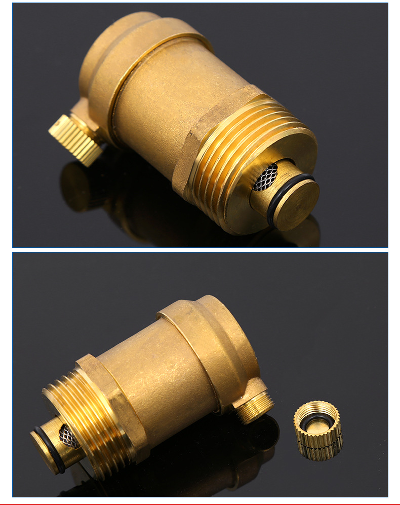 排气阀黄铜排气阀采暖供热自动排气阀泄气阀管道水管放气阀可批发