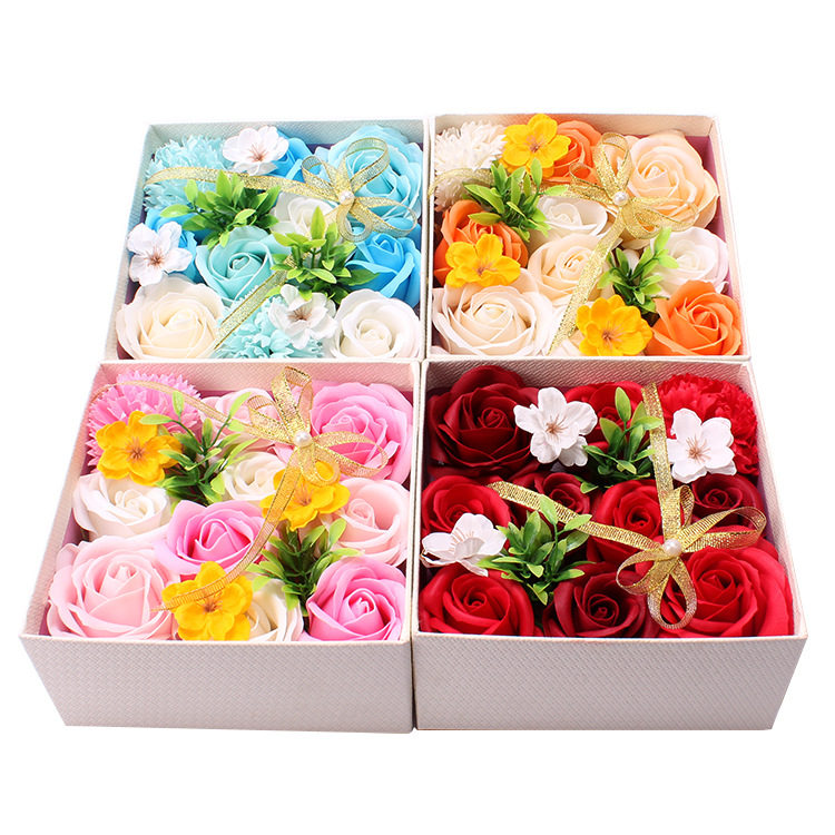 Artificial Soap Fake Rose Flower Gift Box Valentine's Day Gift Christmas Gift Girlfriends' Gift Girlfriend Birthday Surprise Creative