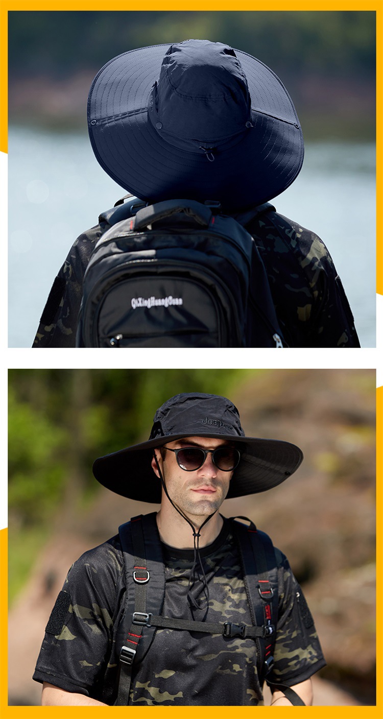 一件代发jeepspirit专柜正品帽子男大帽檐遮阳帽20ma996ca0253