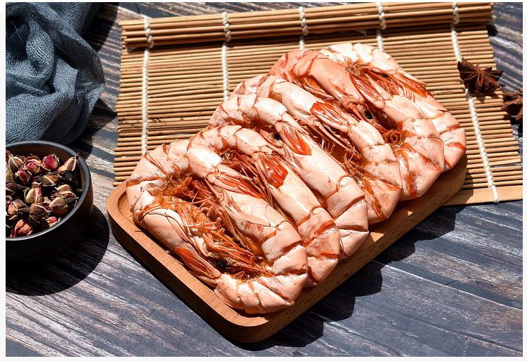 批发北海烤虾干 22对即食九节虾班节虾干货 500g虾肉干带虾皮淡干