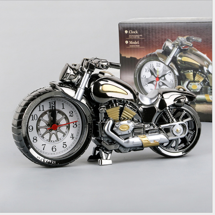 Factory Wholesale Alarm Clock Creative Retro Alarm Clock Student Gift Alarm Clock Motorcycle Model Alarm Clock