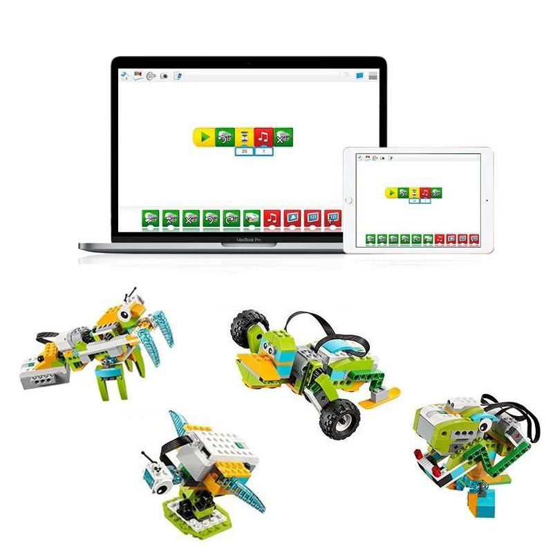 wedo2.0可编程机器人机构教具scratch套装兼容乐高45300电子积木