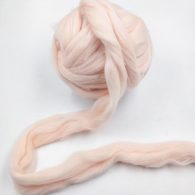 羊毛条超粗冰岛毛线手工编织地毯ins 抱枕猫窝diy66s加粗毛线