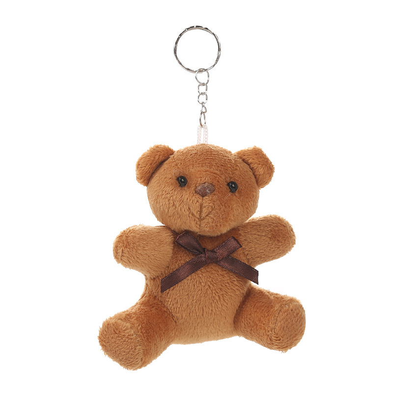 Bole Bow Tie Teddy Bear Plush Toy Bear Doll Small Pendant Cross-Border Amazon Gift Factory Price Wholesale