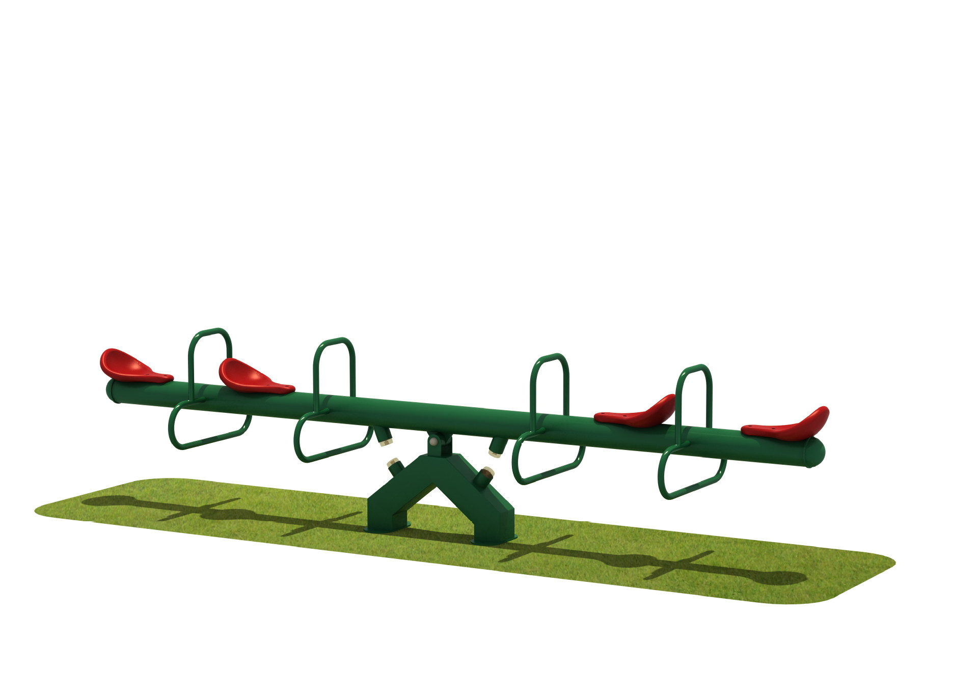 厂家直销幼儿园户外翘翘板摇马室外游乐设施双人四人跷跷板摇摇乐