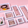 dustproof Oxidation jewelry Suspended Packaging box PE Film gift Storage Jewellery Arrangement Bracelet Ring Box