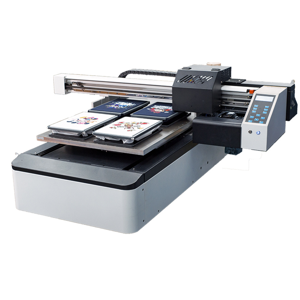 6090数码直喷印花机衣服印花设备 小型成衣服装印花机t恤打印机