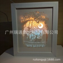 厂家销售  纸雕画光影纸雕 3d光影纸雕画 纸雕画