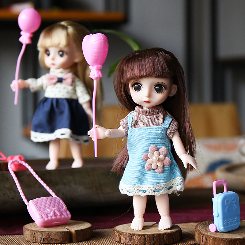 叮小马洋娃娃公主套装礼盒16cm关节可动儿童公仔过家家玩具-阿里巴巴