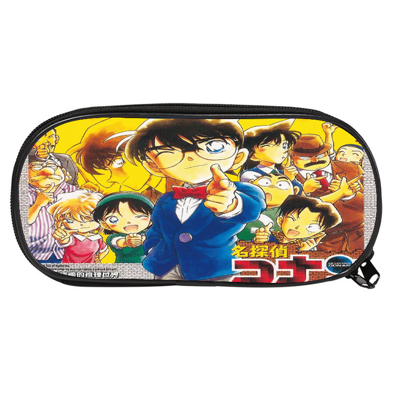 名侦探柯南笔袋动漫文具盒大容量收纳文具袋 厂家批发 一件代发