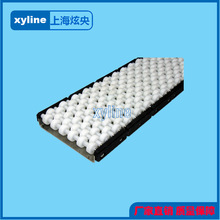 六排直行滚珠护栏 滚珠护栏，六排直线算盘护栏 转弯 xyline