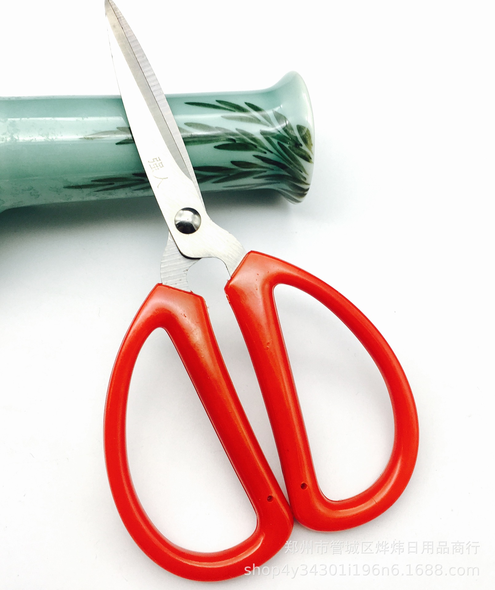 强人家用剪刀 小号k12强力剪 红柄剪 多用厨房剪 剪纸剪布裁缝剪