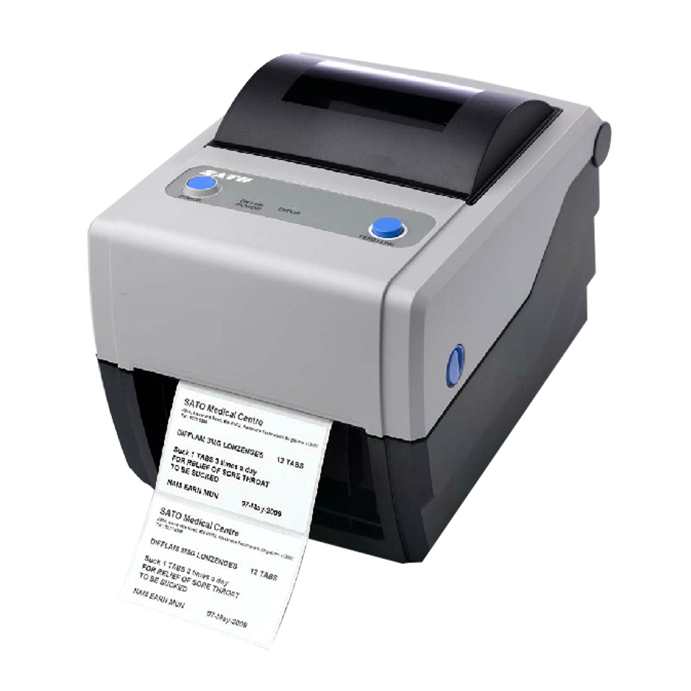 sato佐藤cz408tt条码打印机医疗物流零售票务固定资产标签