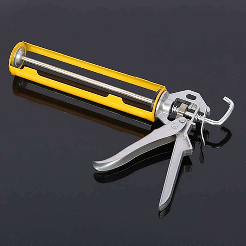 玻璃胶枪通用型省力加厚打胶枪瓷白胶透明胶美缝专用镀铬胶枪家装